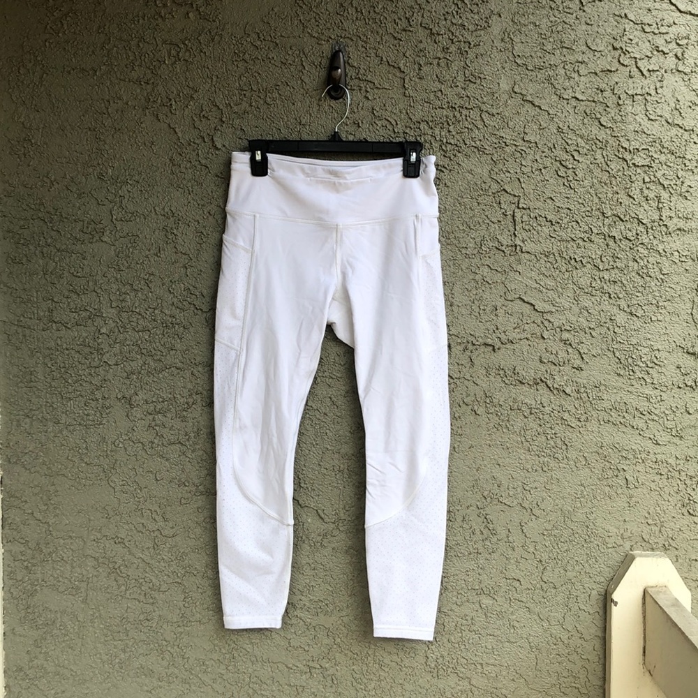 Lululemon white Leggings with Pockets, 8